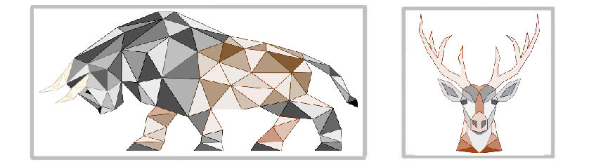 animal polygonal et dessin géométrique en maths