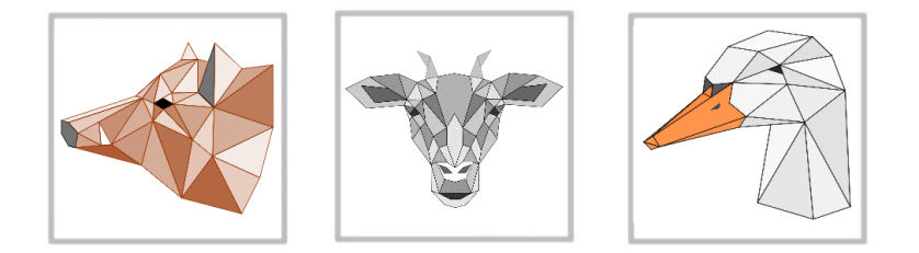 animal polygonal et dessin géométrique en maths