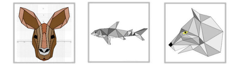 animal polygonal, exercice de géométrie en mathématiques